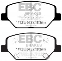 DP22351 EBC Brakes Greenstuff тормозные колодки перед. HOLDEN Commodore; OPEL Insignia; VAUXHALL Insignia
