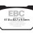 FA068HH EBC BRAKES Double-H™ тормозные колодки KAWASAKI зад.