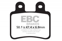 FA350HH EBC BRAKES Double-H™ тормозные колодки  DERBI Boulevard, Cross, Senda; HONDA-HM CRE; ITALJET Jet, Millennium; MALAGUTI X3M; MBK X; SHERCO City, Enduro, SE, SM, Supermotard; YAMAHA DT, XT