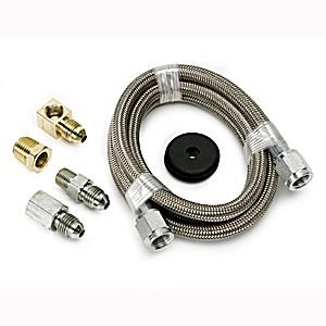 STAINLESS STEEL TUBING KIT, 4 FT. #4 AUTO METER #3229 #4 (-4AN) 4ft., 3/16" ID Fittings