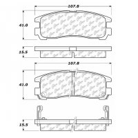 104.03830 Тормозные колодки Posi-Quiet Metallic CHRYSLER, DODGE