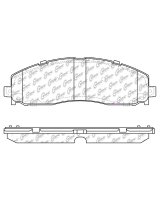 106.16910 Тормозные колодки PosiQuiet Extended Wear FORD зад.