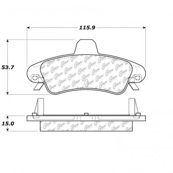104.08991 Тормозные колодки Posi-Quiet Metallic MERCURY 