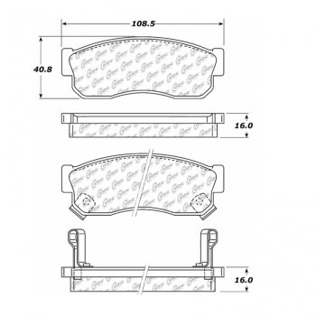 105.02750 Тормозные колодки Posi-Quiet Ceramic NISSAN ; NISSAN/PULSAR; NISSAN/SENTRA