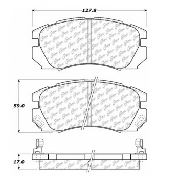 105.05630 Тормозные колодки Posi-Quiet Ceramic SUBARU LEGACY 