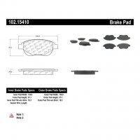 102.15410 Тормозные колодки C-TEK Metallic PEUGEOT перед