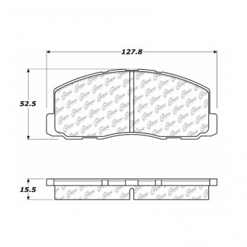 106.03280 Тормозные колодки PosiQuiet Extended Wear DODGE ; DODGE/COLT