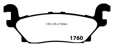DP71760 EBC Brakes Greenstuff Тормозные колодки AM GENERAL, HUMMER Hummer H3, H3 AM GENERAL, HUMMER Hummer H3, H3