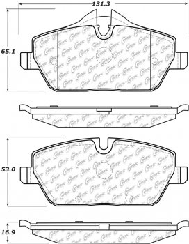 104.13081 Тормозные колодки Posi-Quiet Metallic BMW перед 