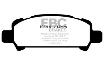 DP1293 EBC Brakes Ultimax Тормозные колодки перед. SUBARU Impreza, Forester, Legacy выпуска 1996 — 2010 года