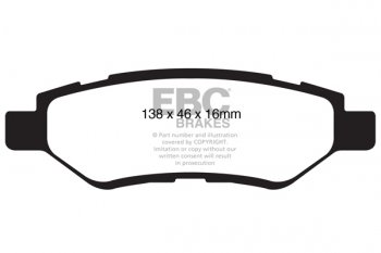 DP1829 EBC Brakes Ultimax2 тормозные колодки CADILLAC CTS выпуска 2008 — 2016 года