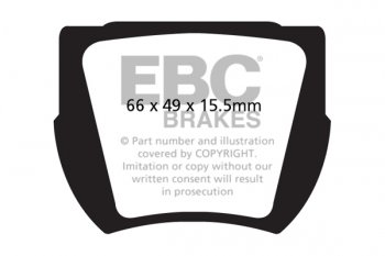 DP208 EBC Brakes Ultimax2 Тормозные колодки перед  LOTUS Elite выпуска 1959-1964 года