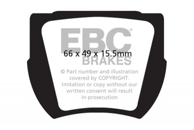 DP208 EBC Brakes Ultimax2 Тормозные колодки перед  LOTUS Elite выпуска 1959-1964 года