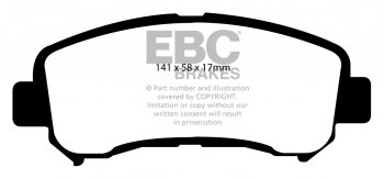 DP21954 EBC Brakes Greenstuff тормозные колодки перед. NISSAN Juke; SUZUKI Kizashi выпуска 2012-2019 года