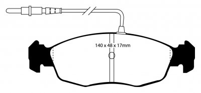 DP3948C EBC Brakes Тормозные колодки 