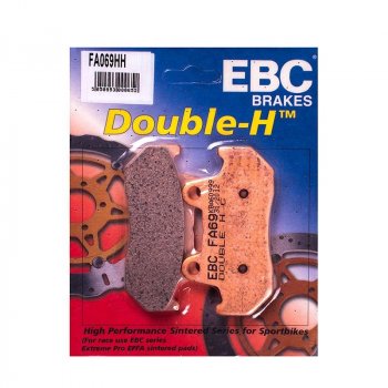 FA069HH EBC BRAKES Double-H™ тормозные колодки  HONDA CB, CBX, CMX, CX, FT, GL, NS, VF, XBR, XL, XLV 1980-1990 года выпуска