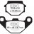 FA372R EBC BRAKES Organic тормозные колодки  SUZUKI LT-A, LT-F