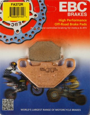 FA372R EBC BRAKES Organic тормозные колодки  SUZUKI LT-A, LT-F 2003-2007 года выпуска