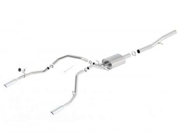 140571 Выпускная система BORLA Настроенный выпуск 2014+ Chevrolet/GMC Silverado/Sierra 1500 6.2 S-TYPE (раздвоенная) 2014 CHEVROLET, GMC SILVERADO,SIERRA