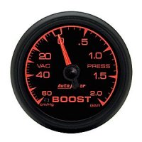 2-1/16" BOOST-VAC (давление наддува и разряжения), 60 CM/HG-2.0 BARS, MECH, ES AUTO METER #5903-M