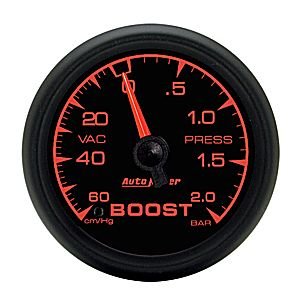 2-1/16" BOOST-VAC (давление наддува и разряжения), 60 CM/HG-2.0 BARS, MECH, ES AUTO METER #5903-M Vacuum / Boost