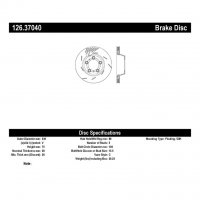 126.37040 Тормозные диски Premium PORSCHE зад левый