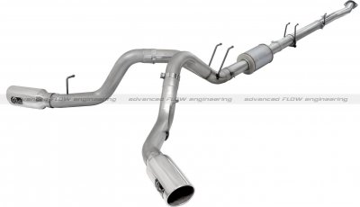 49-03066-P Afe Power Выхлопная система от Down-Pipe (DP-Back) 4.0" DP-Back Ford Dsl Trk 11-14 V8-6.7L насадки хром 