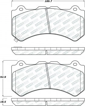 305.13820 StopTech Тормозные колодки Performance Nissan Передние