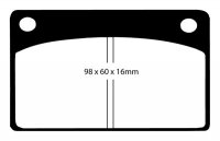 DPX2143 EBC Brakes Ultimax2 тормозные колодки перед GRINNALL Scorpion 4; VOLVO 140, 164, 220, 240, 260, P1800, зад GRINNALL Scorpion 4