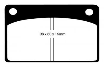 DPX2143 EBC Brakes Ultimax2 тормозные колодки перед GRINNALL Scorpion 4; VOLVO 140, 164, 220, 240, 260, P1800, зад GRINNALL Scorpion 4 выпуска 2011-2019 года