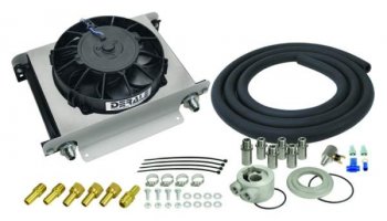 15660 DERALE Комплект переноса радиатора масла Hyper-Cool -8AN Inlets Mounts anywhere space permits