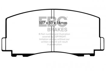 DP460 EBC Brakes Ultimax2 Тормозные колодки перед  MITSUBISHI Cordia, Tredia выпуска 1982-1985 года