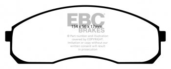 DPC1423 EBC Heavy Duty Carbon колодки зад. 