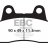 FA069/3HH EBC BRAKES Double-H™ тормозные колодки HONDA Moto CB, CBR, CBX, GL, VF зад.