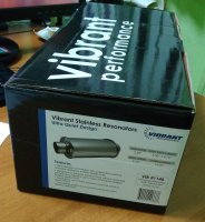 1140 Vibrant Performance Резонатор из нержавеющей стали (Ultra Quiet Design), 57мм вход/выход 350мм длина