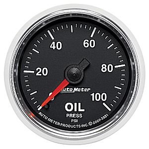 2-1/16" Давление масла, 0-100 PSI, MECH, GS AUTO METER #3821 Oil Pressure