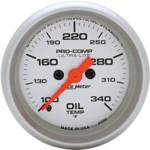 2-1/16" датчик температуры масла, 100- 340`F, FSE AUTO METER #4356 Oil Temperature