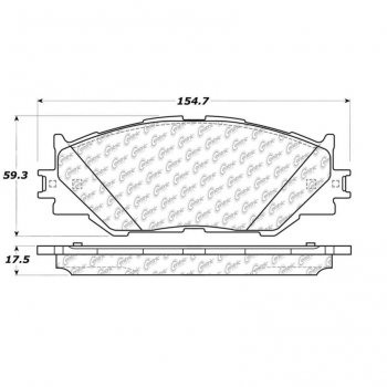104.11780 Тормозные колодки Posi-Quiet Metallic LEXUS 2006 - 2015 Lexus IS250 
