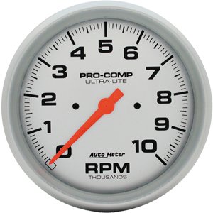 5" тахометр, 10,000 RPM, IN- DASH, ELEC AUTO METER #4498 TachometerSingle Range