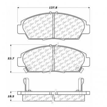 105.05680 Тормозные колодки Posi-Quiet Ceramic HONDA ; HONDA/PRELUDE
