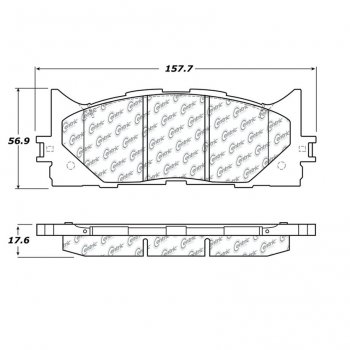 106.12930 Тормозные колодки PosiQuiet Extended Wear TOYOTA ; TOYOTA/AVALON; TOYOTA/CAMRY