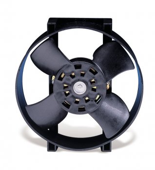 50 Flex-a-Lite Электрический вентилятор 10" Auxiliary   Fan size is 11.75" by 10.5" by 2.5" Features an adjustable thermostat and A/C relay Increases horsepower while extending water pump life One year manufacturer warranty  