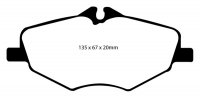 DP21488 EBC Brakes Greenstuff тормозные колодки перед. MERCEDES-BENZ E