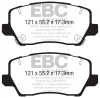 DPX2367 EBC Brakes Ultimax2 Тормозные колодки перед  KIA Picanto