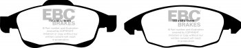 DP21959 EBC Brakes Greenstuff тормозные колодки перед. CITROEN Berlingo, C4, DS; DS DS; PEUGEOT 5008, Partner выпуска 2006-2018 года