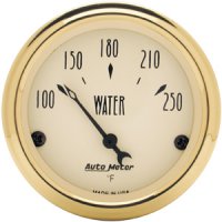 2" датчик температура воды, 100-250`F ELEC, GOLDEN OLDIES AUTO METER #1538