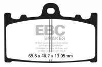 FA366HH EBC BRAKES Double-H™ тормозные колодки  SUZUKI VL