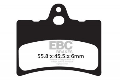FA156 EBC BRAKES Organic тормозные колодки  CAGIVA Blues, Prima, Super 1992-1995 года выпуска
