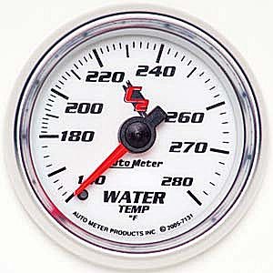 2-1/16" датчик температура воды, 140- 280`F, MECH, C2 AUTO METER #7131 Water Temperature