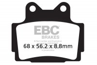 FA104S EBC BRAKES Organic тормозные колодки  YAMAHA FZ, RD, RI-Z, RVZ, RZ, SDR, SRX, TDR, TZR, XJ